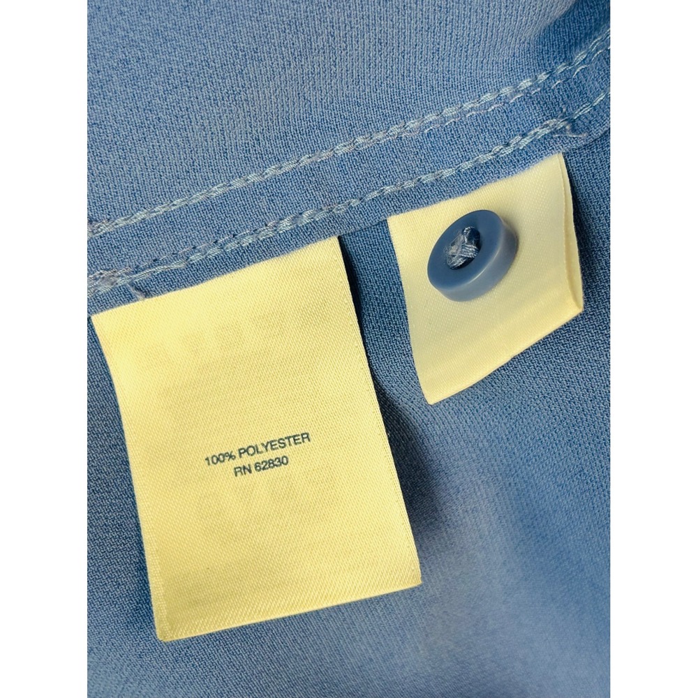Lands' End Outfitters Mens XL Blue Button Down Short Sleeve Shirt - Picture 6 of 8